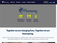 Tablet Screenshot of heartspring.org